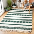 thumbnail image 2 of SAFAVIEH Natura Elvin Geometric Wool Area Rug, Ivory/Green, 4' x 6', 2 of 8