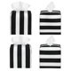 thumbnail image 2 of Fotbe Black And White Stripes Porta Pañuelos Decorativo de Cuero, Caja Cuadrada Moderna para Pañuelos Faciales, Organizador y Dispensador 5x5x5'', 2 of 7