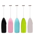 thumbnail image 5 of Handheld Milk Flower, Battery Powered Electric Handheld Portable Mini Blender Foam Coffee Machine for Latte Cappuccino Milk Flower, 304 Stainless Steel Whisk[pink], 5 of 5