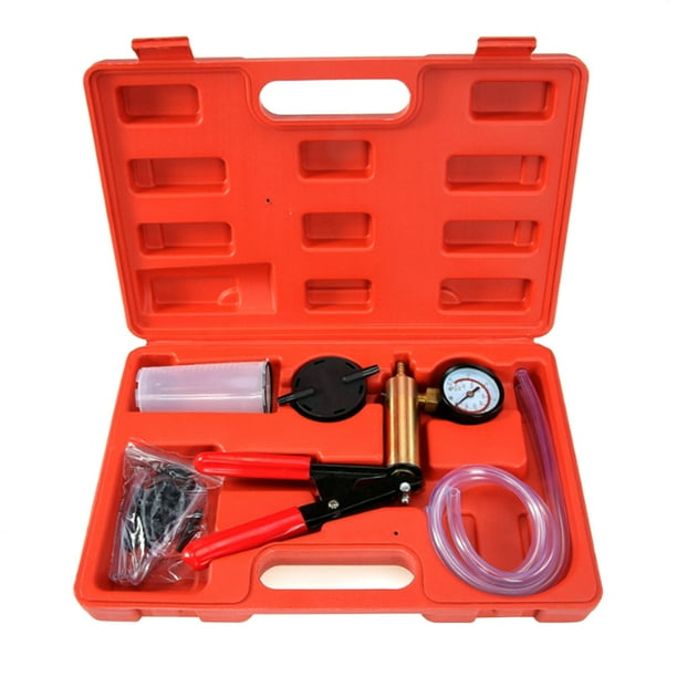 Meterk Car Handheld Vacuum Pressure Pump Tester Kit Brake Fluid Bleeder