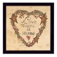 thumbnail image 1 of TrendyDecor4U "l'Amour Commence à la Maison" par Linda Spivey Imprimé Encadrée Art Mural, 1 of 2