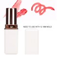 thumbnail image 2 of Khall 10pcs Shape White Four Leaf Clover DIY Empty Lipstick Tube Lipstick Making Tools, Lipstick Making Tube, Lipstick Making Mold, 2 of 7