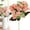 Sunset Pink, variant on YAZHPA Hydrangea Artificial Flower 1pcs Realistic Faux Silk Hydrangeas Fake Flowers Bouquets Arrangements Decor for Wedding Spring Mother's Day, Home Table Decorations, Sunset Pink Flower