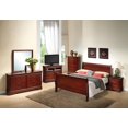 thumbnail image 4 of Contemporary Home Living Wooden Sleigh Queen Platform Bed - 84" - Brown, 4 of 5