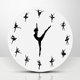thumbnail image 4 of Reloj de pared para niña de Ballet, reloj de pared moderno sin tic-tac, reloj colgante, reloj artístico de pared para sala de estar y baño, 4 of 9