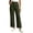 Army Green plus size wide leg pants a1, variant on Cagogo Women Plus Size Wide Leg High Waisted Trousers with Pockets Casual Loose Ankle Pants Streetwear Travel Work Lounge Outfits Fall Winter Clothes, Army Green M