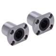 thumbnail image 3 of Oval Flange Linear Bearing, Low Friction Resistance LMH16UU Linear Motion Ball Bearing 2PCS Stable  For Machine Tool, 3 of 8
