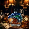 thumbnail image 5 of Funny Eagle Whisky Bottle, 3D Hawk Head Glass Decanter, Multifunctional Liquor Container for Whiskey, Wine, Cocktails, Football Fan Gift, Home Bar Display, 5 of 8