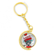 thumbnail image 1 of Perro ropa hermosa acuarela ilustración Anillo de oro de metal llavero llavero, 1 of 3