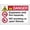 Warning Sign 1, variant on ANSI Caution Biohazard Hazardous Material Safety Warning Metal Tin Sign 12 x 8 Inches - Indoor Outdoor Hospital, Lab, Biohazardous Waste Exposure Prevention