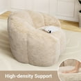 thumbnail image 4 of Laintene Giant Bean Bag Chair, Bear Paw Shaped Lazy Sofa Chair with Premium Memory Foam Filler, Bean Bag Chair for Girls, Single Leisure Sofa Chair for Dorm Bedroom Living Room, Beige, 4 of 9