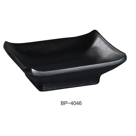 

Yanco BP-4046 Black Pearl-2 Square Sauce Dish Black - Pack of 72