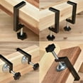 thumbnail image 5 of 4pc G Clamps for Woodworking,C-Clamp for Wood Plastic Cutting Drilling Reversed for Workpiece Fixing Hand Tool Parts,4 x G clamp,Black, 5 of 8