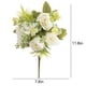 thumbnail image 3 of Ramo de peonías artificiales | Rosas de tela azules, blancas y amarillas | Juego de 4 ramos con flores grandes y capullos | Decoración de 30 cm para jarrones, centros de mesa, bodas y oficinas, 3 of 6