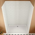 thumbnail image 4 of Streamline DSH-1080-97 32 in. L x 60 in. W x 76 in. H 3-Piece Glue-Up Alcove Shower Wall Surround in White Tile Finish, 4 of 11