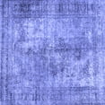 thumbnail image 1 of Ahgly Company Machine Washable Indoor Square Persian Blue Traditional Area Rugs, 3' Square, 1 of 4