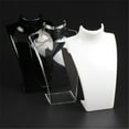 thumbnail image 4 of TureClos Acrylic Jewelry Necklace Pendant Earrings Mannequin Display Stand Organizer Holder, 4 of 8