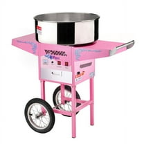 Cotton Candy Machine with Cart Stainless-Steel Pan, Pink