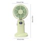 thumbnail image 3 of Fiudx Ventilador de Mano, Diseño Plegable de 90 Grados, Batería Recargable Por Usb, Pantalla Digital, Uso En Interiores y Exteriores, Compañero de Viaje, Ligero y Portátil., 3 of 6