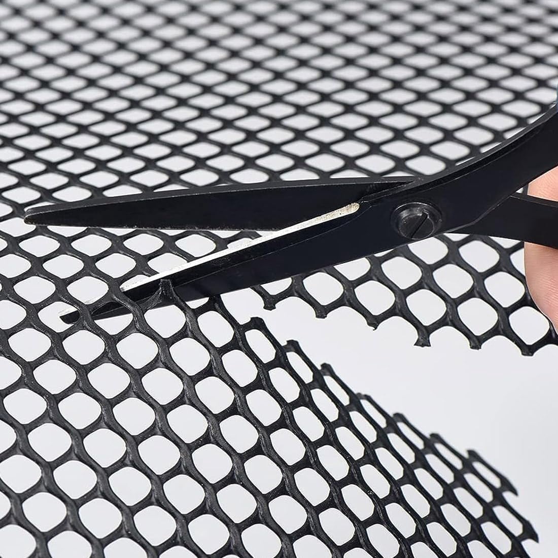 Plastic Chicken Wire Fencing 15.8'' x 10ft Black Chicken Wire Mesh Fence Poultry Netting for Crafts, Plastic Garden Fencing, Floral Chicken Wire