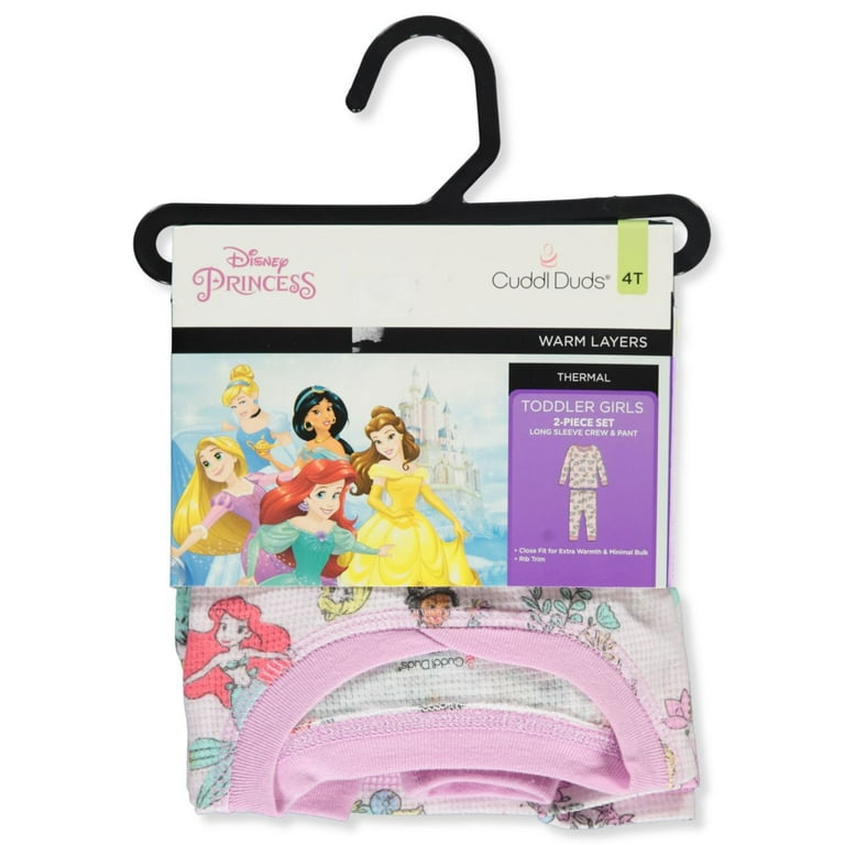 Disney Princess Girls' Medley 2-Piece Thermal Long Underwear (Toddler)