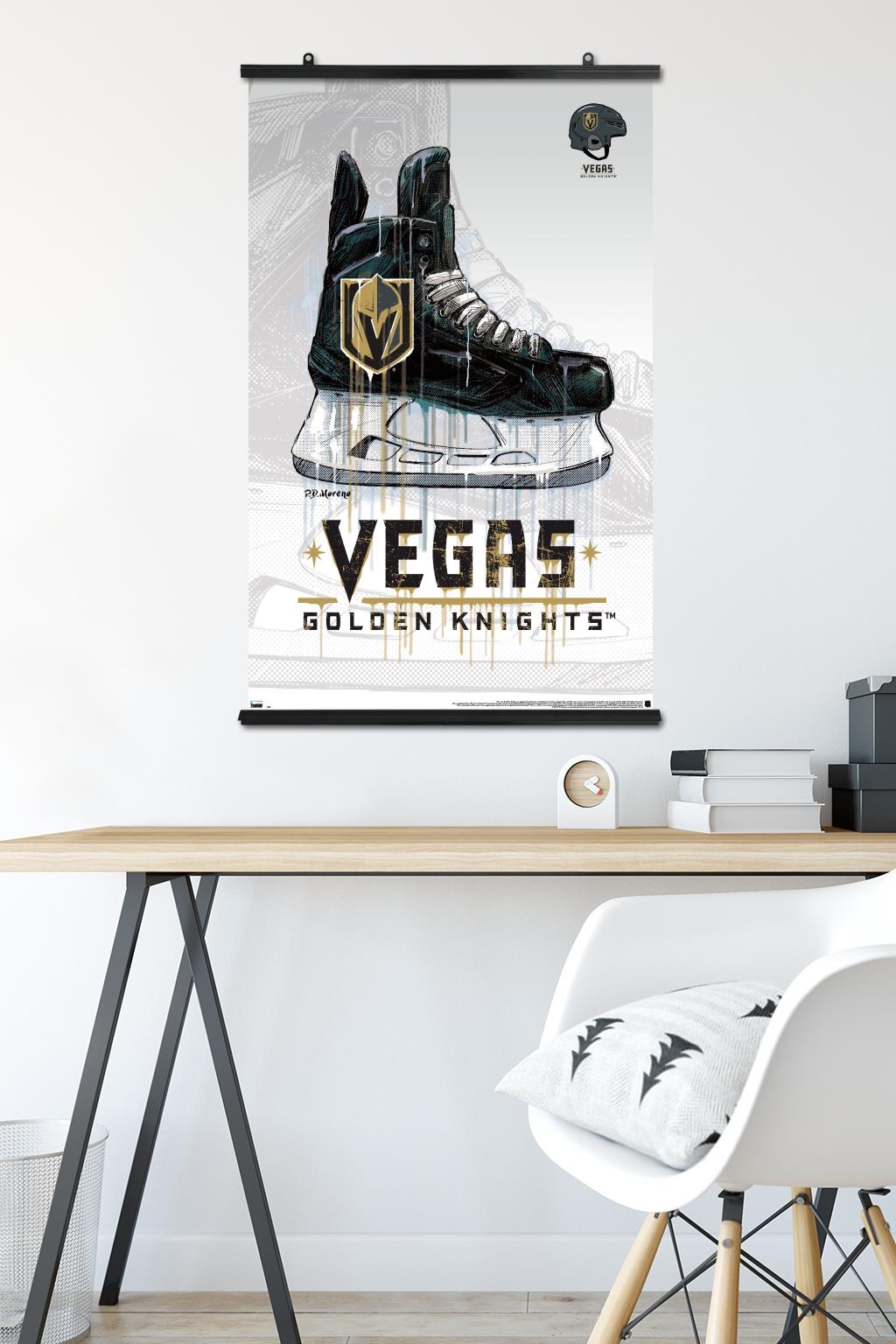 NHL Vegas Golden Knights - Drip Skate 20 Wall Poster, 22.375" x 34"