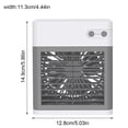 thumbnail image 4 of Ventilador Ventilador de escritorio de refrigeración portátil Mini enfriador de agua y aire Humidificador recargable USB Suministros de viaje, Blanco kenally HA004078-01B, 4 of 6