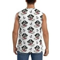thumbnail image 4 of Daiia Pirate Puppy Printed Men's Tank Tops,Casual Soft Sleeveless Gym Muscle Shirts Bodybuilding Tee-Small, 4 of 8