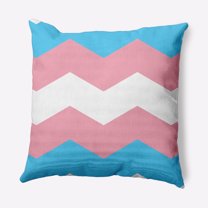 Simply Daisy 18 inch Transgender Chevron Outdoor Throw Pillow