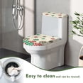 thumbnail image 4 of HELLHERO Candy Canes Christmas Fits All Toilet Shapes Polyester Fabric Toilet Seat Covers, Reusable Washable and Reusable Toilet Cover for Hotel, 4 of 8