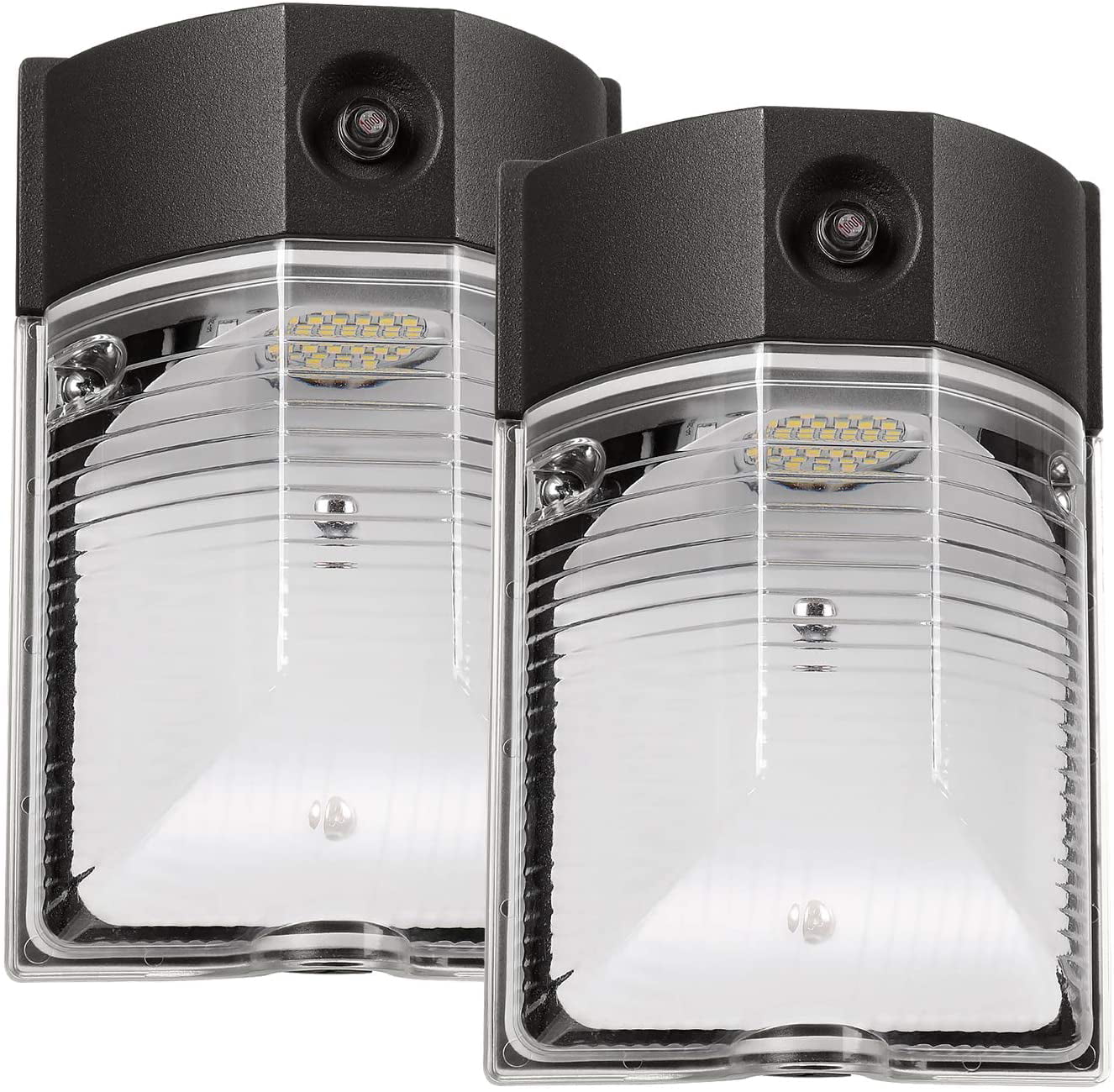 4x 26W LED Wall Light Dusk-to-Dawn Photocell Outdoor 5000K Security Area Lamp 