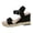 A-Black549, variant on Womens Espadrille Wedge Sandals Chic Ankle Buckle Raffia Wedge Sandals Ladies Summer Beach Vacation Ladies Sandals