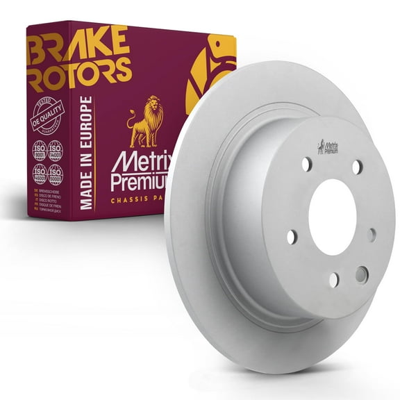 Metrix Premium Chassis Parts -Rear Coated Solid Disc Brake Rotor Fits Nissan Rogue,Nissan Leaf,Nissan Juke,Nissan Rogue Select,Nissan 350Z,Infiniti G35