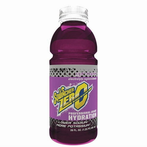 Sqwincher Sugar Free Sports Drink Grape 20 oz., PK24 159030803