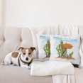 thumbnail image 4 of Ambesonne Cactus Throw Pillow Cover 2 Pack, Cartoon Desert Flora, 20", Multicolor, 4 of 5