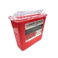 thumbnail image 2 of Sharps Container for Professional and Home Use - 5 Quart / 5 Liter Large Size Sharp Container Needle Disposal Containers for Needles Pack of 3, 2 of 6