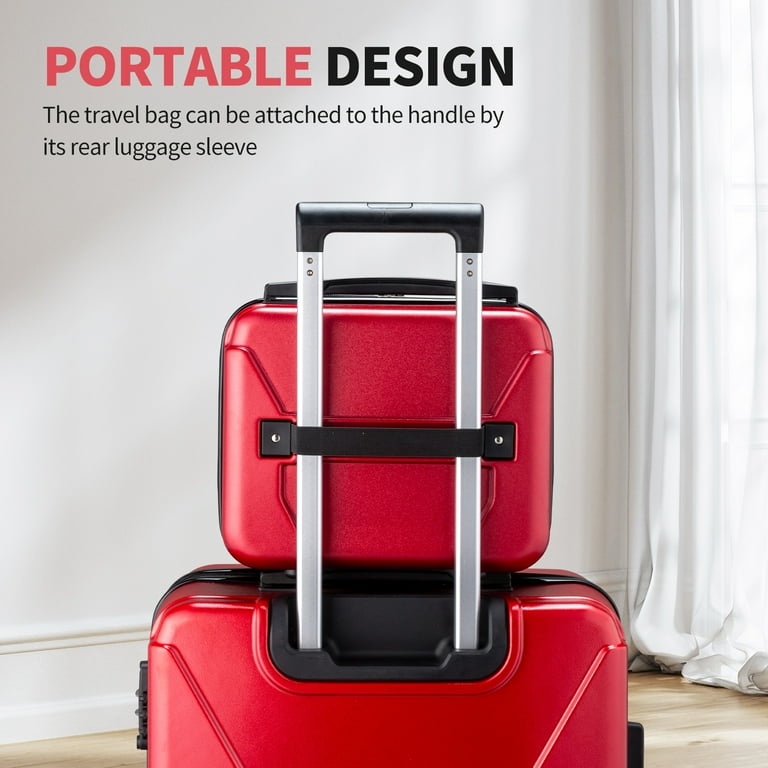Zimtown 5-Piece Luggage Set with 8 Packing Cubes, Hard Shell