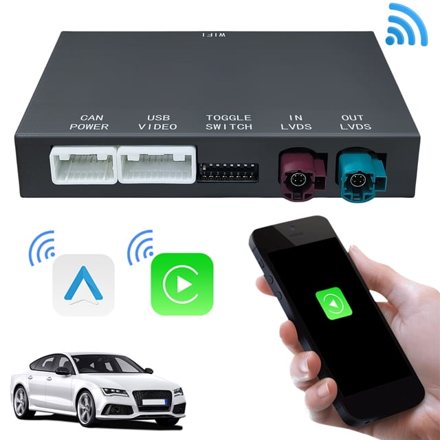 Caja Decodificadora Inalámbrica Cgtredaw CarPlay Android Auto Útil Espejo Enlace BT