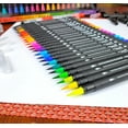 thumbnail image 6 of 25 Dual Tip Bonus Pack - Watercolor Brush Penswith Real Bristle Brushes and Fine Tips combined in Each Brush Pen plus a Premium Water Brush by ArtShip Design, 6 of 9