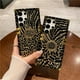 thumbnail image 2 of Feather Leopard Print Square Plating Case For Samsung Galaxy S23 S24 S22 S21 S20 Note 20 Ultra A15 A25 A55 A54 Ring Holder Cover, 2 of 5