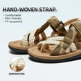 thumbnail image 4 of MEGNYA Hiking Sandals for Women, Comfortable Walking Flip Flop Sandals with Arch Support, Athletic Sandals with Hook and Loop Straps for Beach Vacation Adventure, 4 of 8