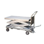 Vestil CART-1500-D-TS-PSS Partially Ss Elevating Cart- 24 x 47 in..5 in. - 1500 lbs