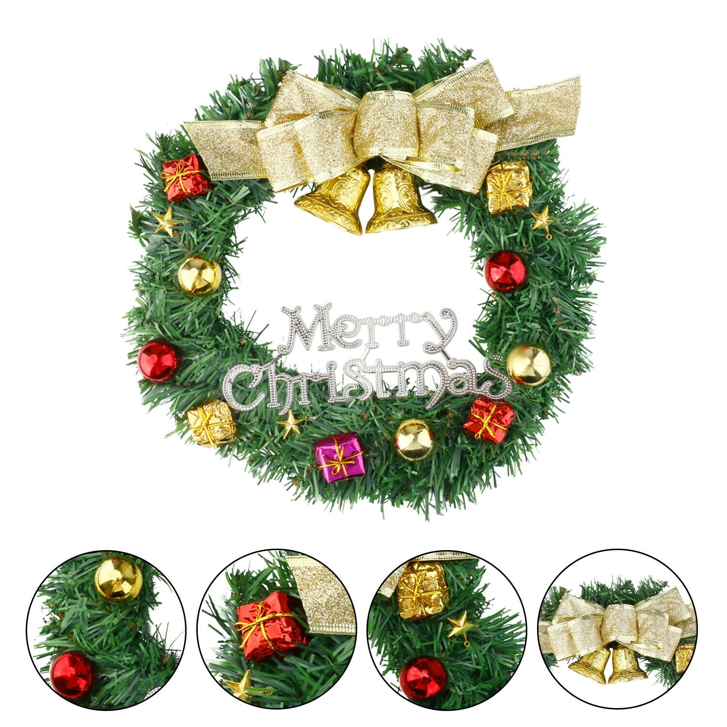 Merry Christmas Sign 12' Christmas Hanging Ornament For Xmas Tree Wreath Front Door Window Wall Home Farmhouse Decor Christmas Decorations