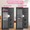 thumbnail image 4 of SYSENFO 8-10 Gun Cabinet, Quick Access Long Gun Safe for Home Rifles and Pistols, Large Unassembled Rifle Safe with Removable Shelves, Digital Keypad, Pegboard, 4 of 10