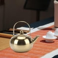 thumbnail image 1 of Coffee Pot Gifts Campfire Cook Pot Spout with Lid Stainless Steel Tea Kettle 1.2L, 1 of 8