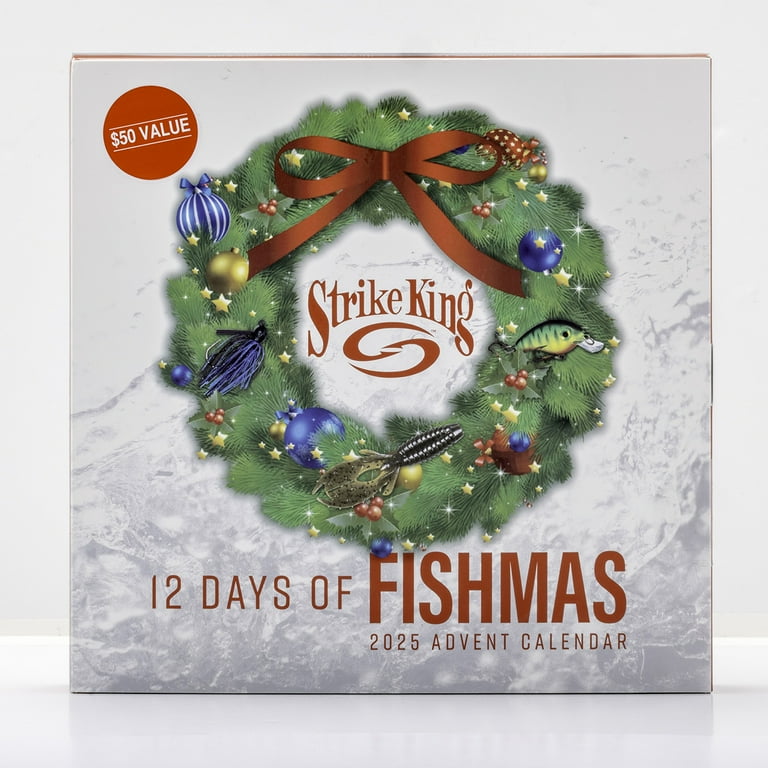 12 Days of Fishmas Fishing Lure Advent Calendar Version 2