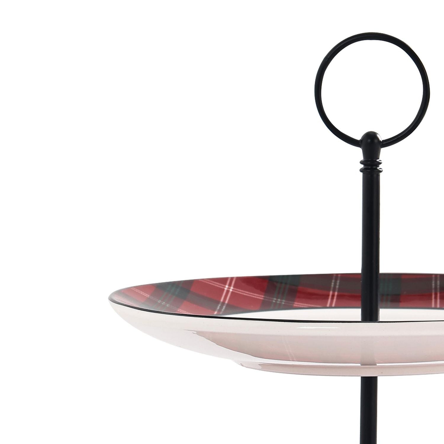 Holiday Time Assiette de service à 2 niveaux