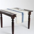 thumbnail image 1 of Saro Lifestyle JU190.NB2090B 20 x 90 in. Rectangular Striped Design Jute Table Runner - Navy Blue, 1 of 1