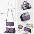 thumbnail image 4 of Crossbody for Samsung Galaxy A22 5G Case Wallet【RFID Blocking】with 10-Card Holder Zipper Bills Slot, Soft PU Leather Magnetic Shoulder Wrist Strap for Galaxy A22 5G Wallet Case Women, 4 of 14