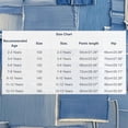 thumbnail image 3 of Bovxnpu Boys Wide Leg Capris Pants Girls Straight Denim Pants Elastic Waist Wide Leg Pants Pants, 3 of 8